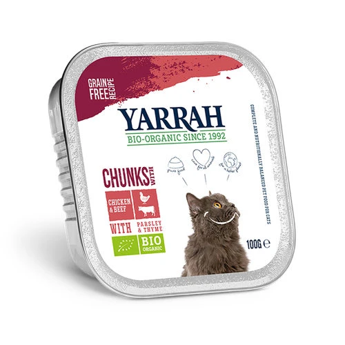Yarrah - Bröckchen In Soße Huhn & Rind Mit Petersilie Und Thymian Bio