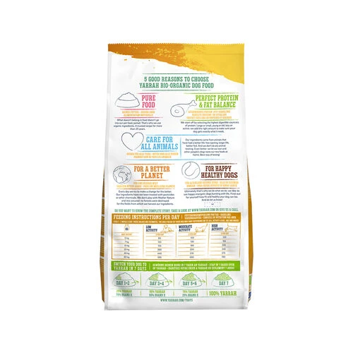 Yarrah - Trockenfutter FĂŒr Erwachsene Hunde Mit Huhn Bio â Bild 2